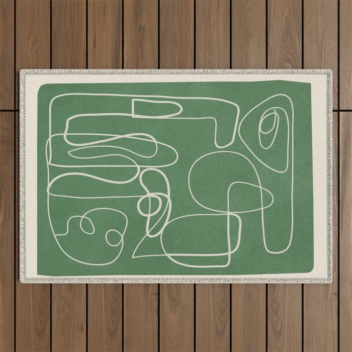 Lines in Space 7 Outdoor Rug Gallery Image 1