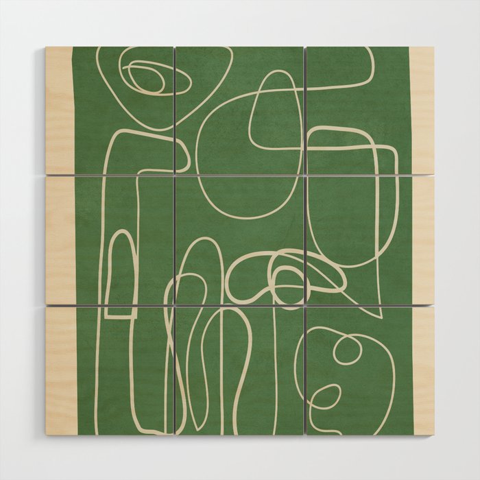 Lines in Space 7 Wood Wall Art Gallery Image 1