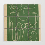 Lines in Space 7 Wood Wall Art Gallery Image 1
