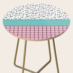 Memphis Pattern 33 / 80s - 90s Retro Side Table Gallery Image 2