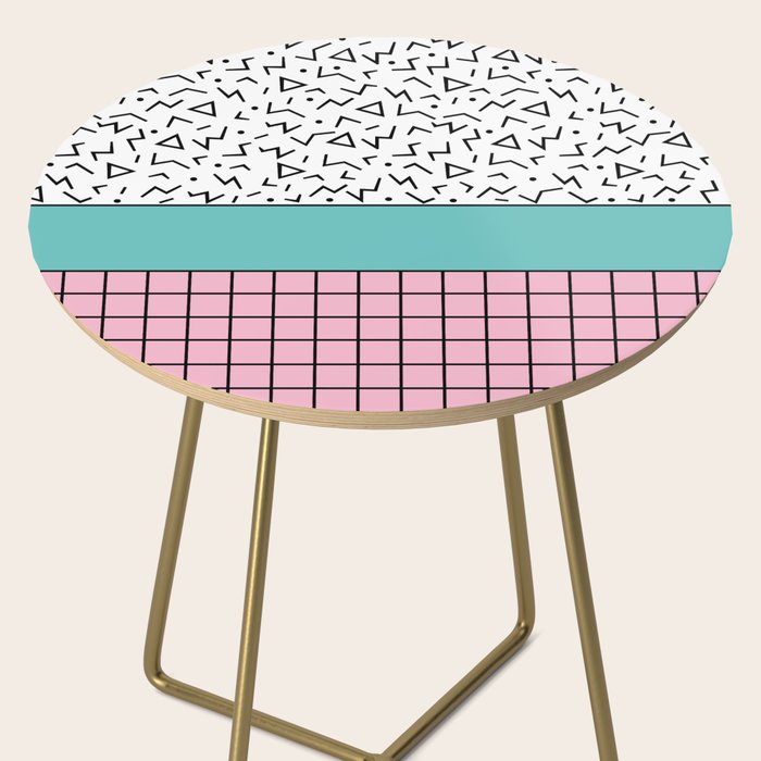 Memphis Pattern 33 / 80s - 90s Retro Side Table Gallery Image 2