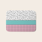 Memphis Pattern 33 / 80s - 90s Retro Bath Mat Gallery Image 1
