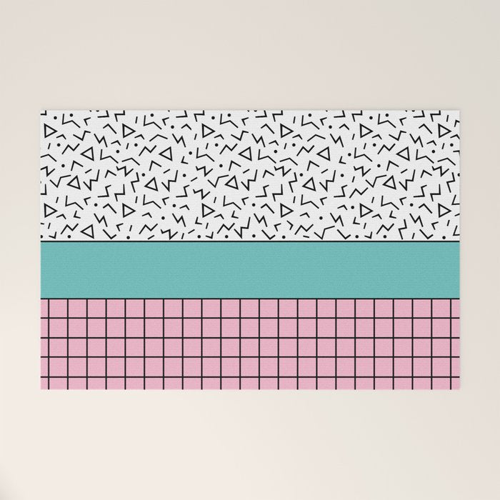 Memphis Pattern 33 / 80s - 90s Retro Welcome Mat Gallery Image 1