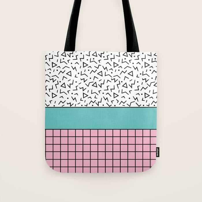 Memphis Pattern 33 / 80s - 90s Retro Tote Bag Gallery Image 1