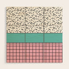 Memphis Pattern 33 / 80s - 90s Retro Wood Wall Art Gallery Image 1