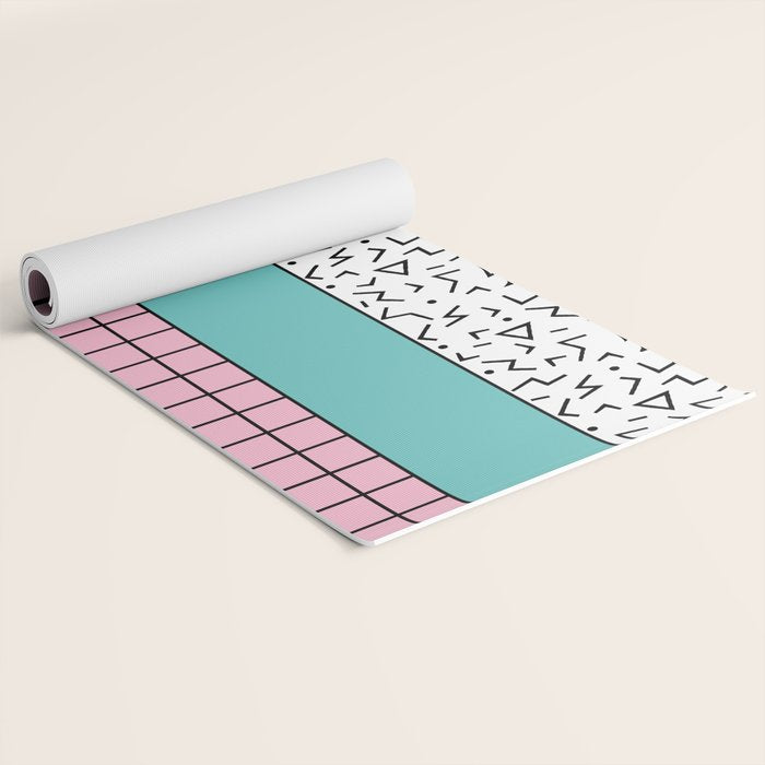 Memphis Pattern 33 / 80s - 90s Retro Yoga Mat Gallery Image 2