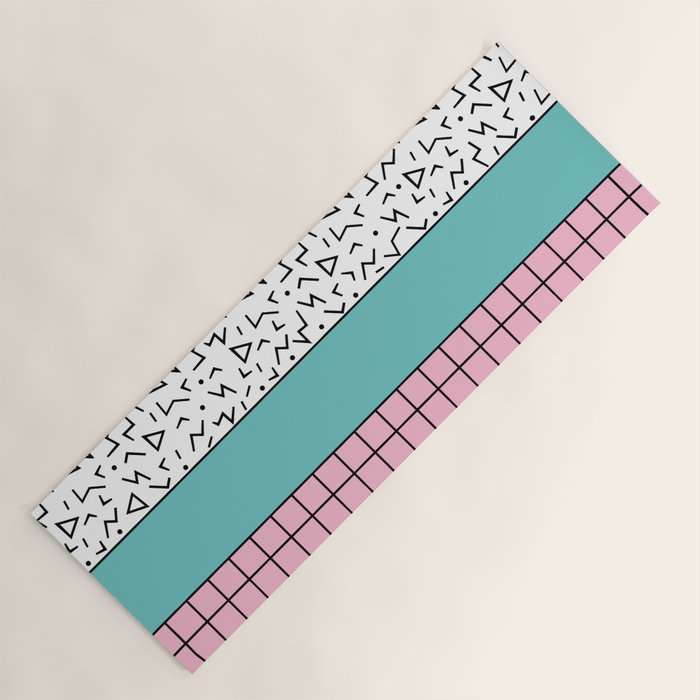 Memphis Pattern 33 / 80s - 90s Retro Yoga Mat Gallery Image 1