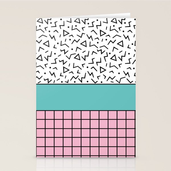 Memphis Pattern 33 / 80s - 90s Retro Stationery Card Gallery Image 2