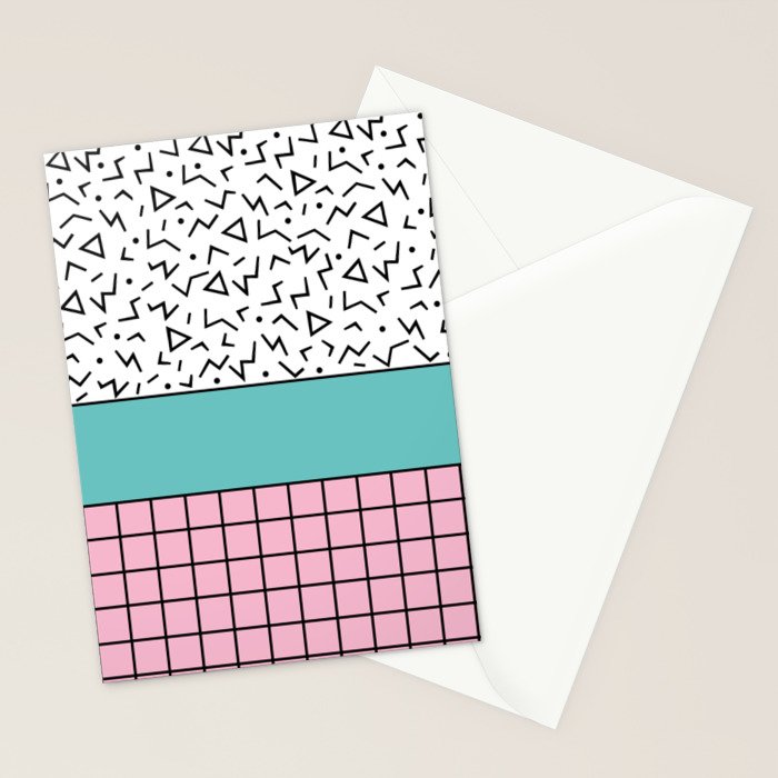 Memphis Pattern 33 / 80s - 90s Retro Stationery Card Gallery Image 2