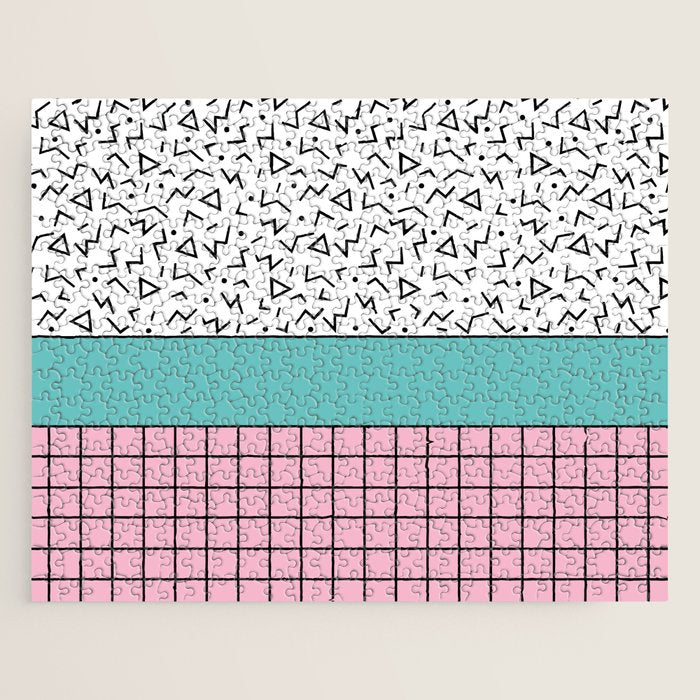 Memphis Pattern 33 / 80s - 90s Retro Jigsaw Puzzle Gallery Image 1
