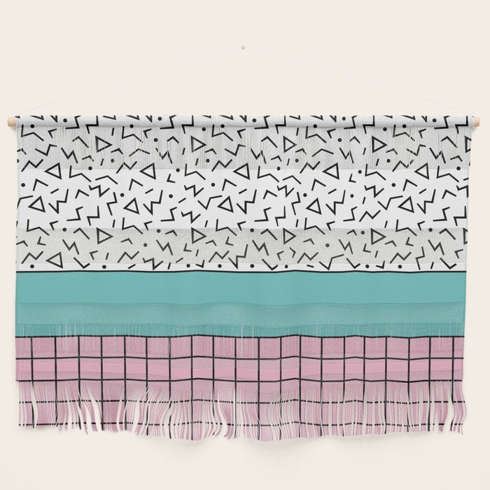 Memphis Pattern 33 / 80s - 90s Retro Wall Hanging Gallery Image 1