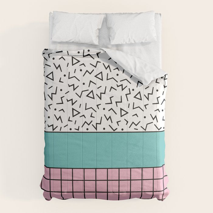Memphis Pattern 33 / 80s - 90s Retro Comforter Gallery Image 1
