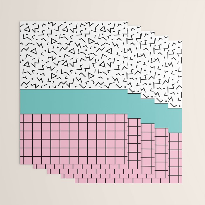 Memphis Pattern 33 / 80s - 90s Retro Wrapping Paper Gallery Image 3