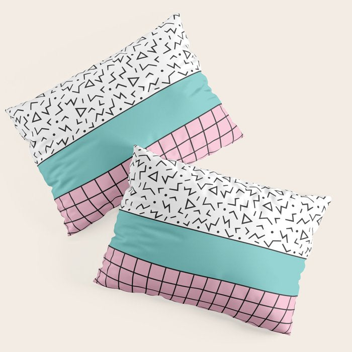 Memphis Pattern 33 / 80s - 90s Retro Pillow Sham Gallery Image 3