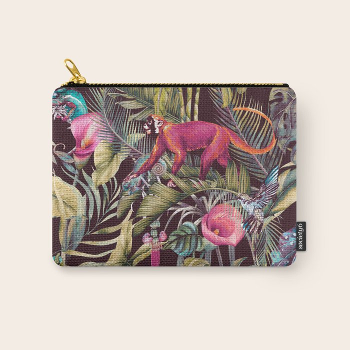 Fantasy in the nocturnal tropical jungle Carry All Pouch Gallery Image 1