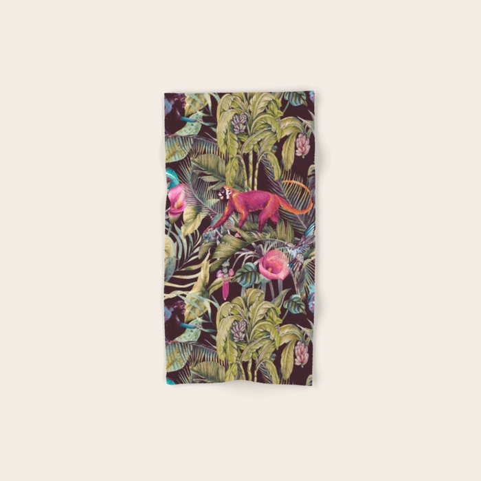 Fantasy in the nocturnal tropical jungle Bath Towel Gallery Image 1
