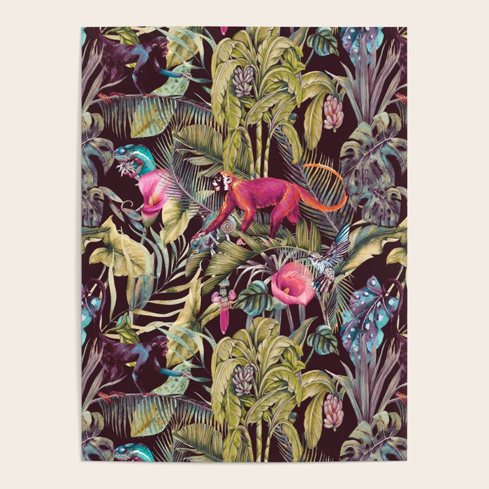 Fantasy in the nocturnal tropical jungle Poster Gallery Image 4