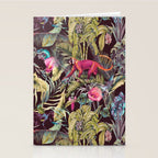 Fantasy in the nocturnal tropical jungle Stationery Card Gallery Image 2