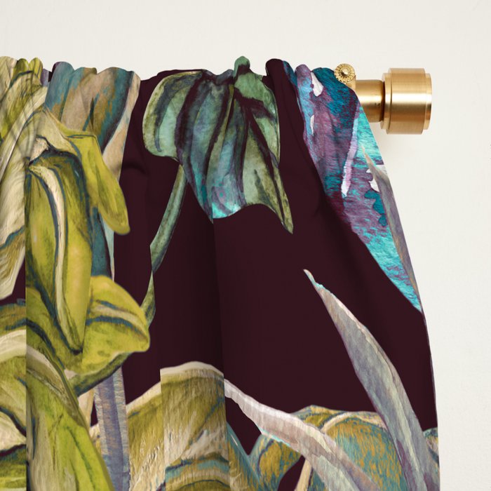 Fantasy in the nocturnal tropical jungle Window Curtain Gallery Image 2