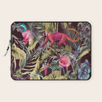 Fantasy in the nocturnal tropical jungle Laptop Sleeve Gallery Image 1