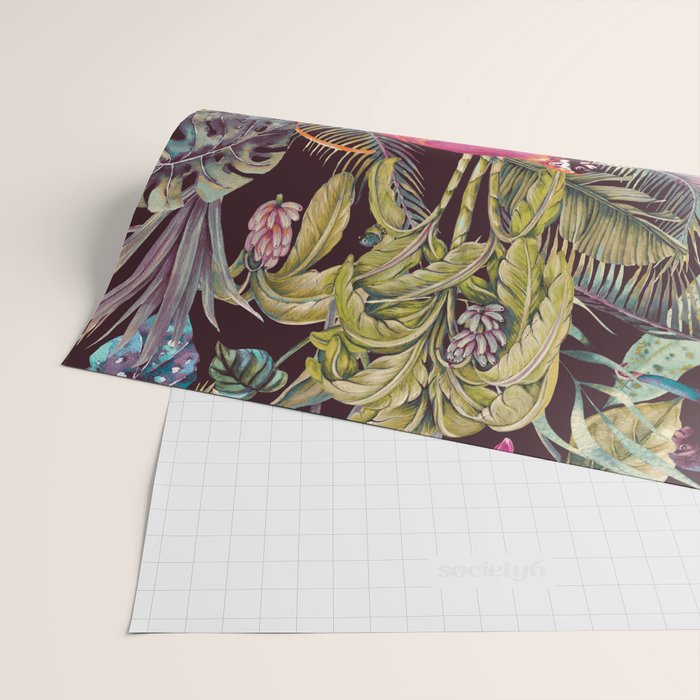 Fantasy in the nocturnal tropical jungle Wrapping Paper Gallery Image 2