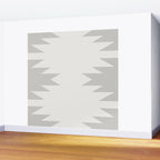 Geometric Southwestern Minimalism - White and Grey Wall Mural Gallery Image 2