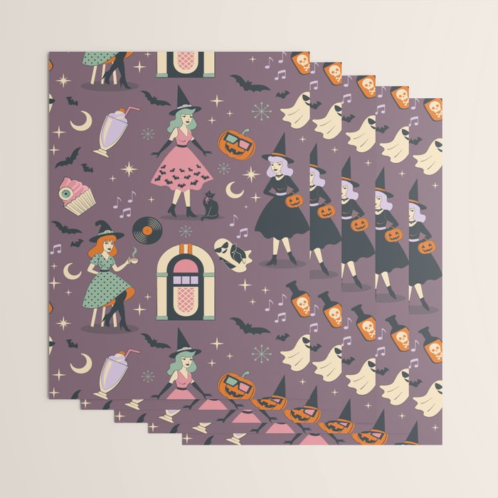 50s Witch Vibes Wrapping Paper Gallery Image 3
