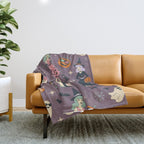 50s Witch Vibes Throw Blanket Gallery Image 1