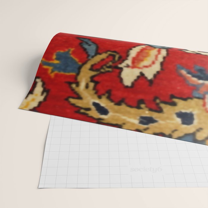 Persian Floral Animal Rug Print Wrapping Paper Gallery Image 2