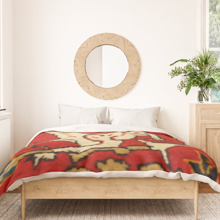 Persian Floral Animal Rug Print Duvet Cover Gallery Image 3