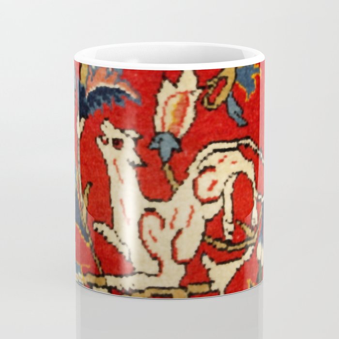 Persian Floral Animal Rug Print Coffee Mug Gallery Image 4