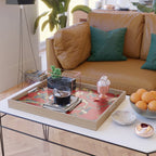 Persian Floral Animal Rug Print Serving Tray Gallery Image 2