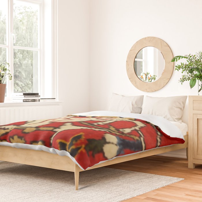 Persian Floral Animal Rug Print Duvet Cover Gallery Image 2