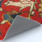 Persian Floral Animal Rug Print Rug Gallery Image 4