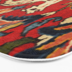 Persian Floral Animal Rug Print Bath Mat Gallery Image 3