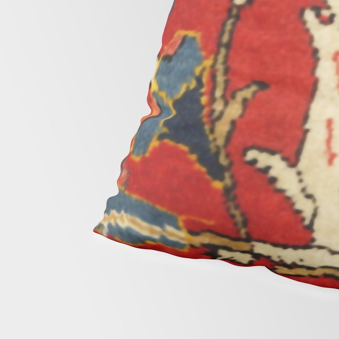 Persian Floral Animal Rug Print Pillow Sham Gallery Image 4
