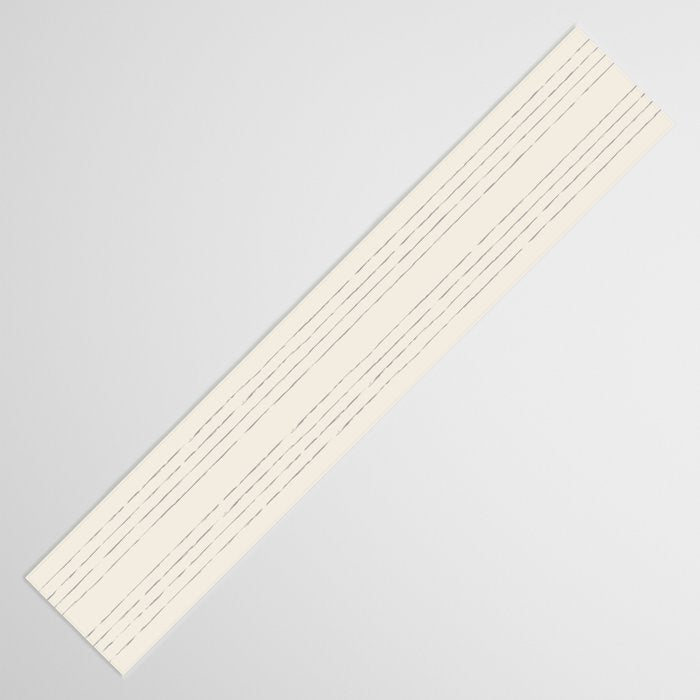 Lines #5 (Cream & Gray) Table Runner Gallery Image 3