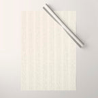 Lines #5 (Cream & Gray) Wrapping Paper Gallery Image 1