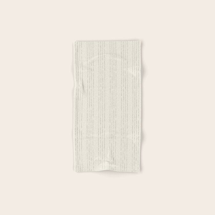 Lines #5 (Cream & Gray) Bath Towel Gallery Image 1