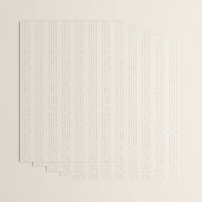 Lines #5 (Cream & Gray) Wrapping Paper Gallery Image 3
