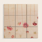 Strawflowers - Pink Flowers by Ingrid Beddoes Wood Wall Art Gallery Image 1