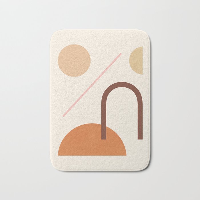 Abstraction_GEOMETRIC_SHAPE_ART_Minimalism_001C Bath Mat Gallery Image 1
