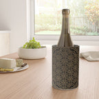 The Flower of Life Black Gold Mandala Wine Chiller Gallery Image 4