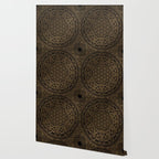The Flower of Life Black Gold Mandala Wallpaper Gallery Image 2