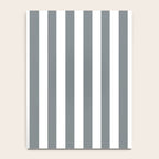 Large Smoke Grey and White Vertical Cabana Tent Stripes Notebook Gallery Image 4
