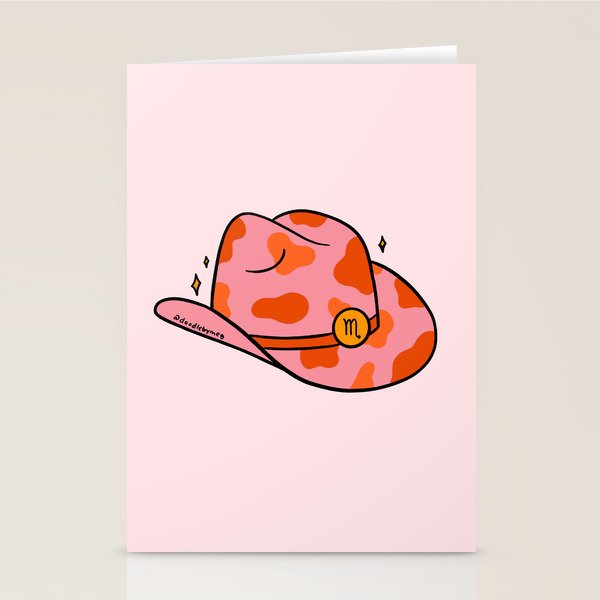 Scorpio Cowboy Hat Stationery Card Gallery Image 2