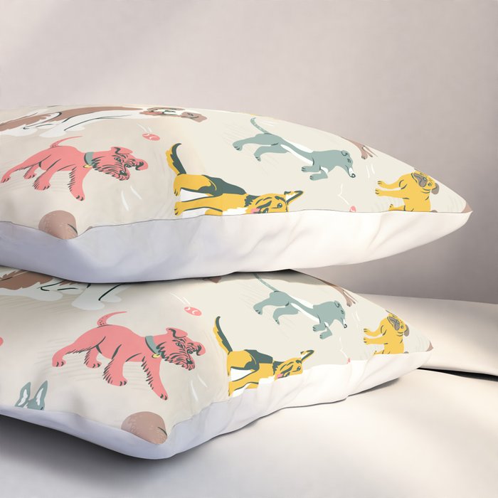Silly Dog Friends Pillow Sham Gallery Image 3