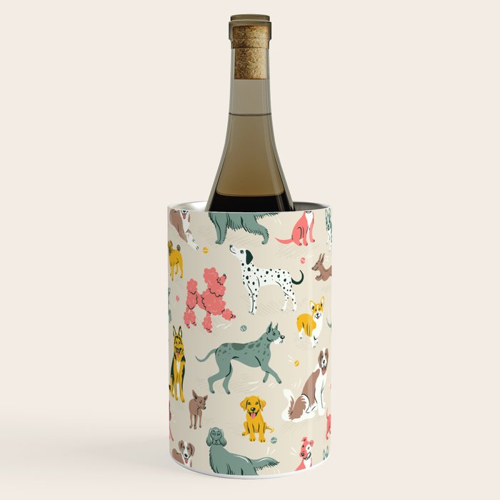 Silly Dog Friends Wine Chiller Gallery Image 1