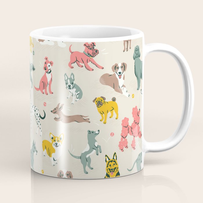 Silly Dog Friends Coffee Mug Gallery Image 1