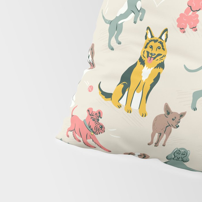 Silly Dog Friends Pillow Sham Gallery Image 4